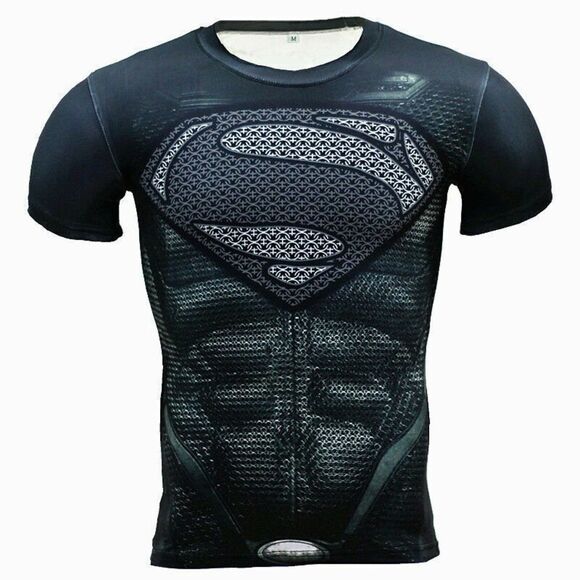 Amazon Other - Superman small short sleeve shirt gray black